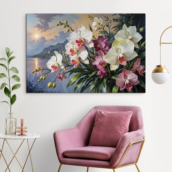 Pictura de flori într-o vază Tablouri Pictura de flori într-o vază