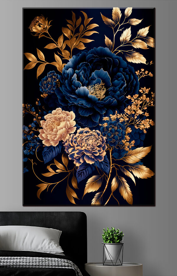 Design floral elegant în nuanțe profunde Tablouri Design floral elegant în nuanțe profunde