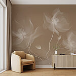 Fototapet Flori delicate pe fundal moale