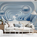 Fototapet Valuri de design neted, fluid