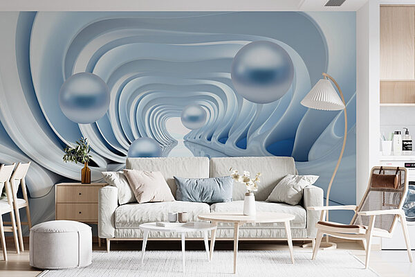 Valuri de design neted, fluid Fototapet Valuri de design neted, fluid