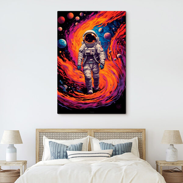 Un astronaut pășind în spațiu Tablouri Un astronaut pășind în spațiu