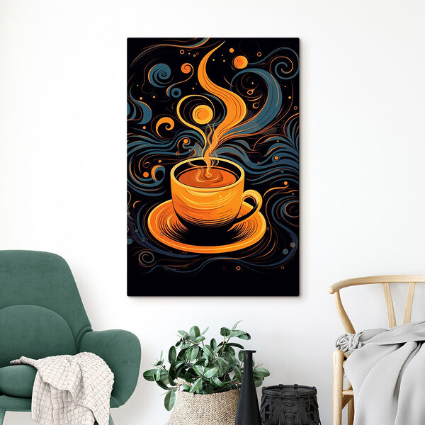 Ceașcă de cafea cu fum Tablouri Ceașcă de cafea cu fum