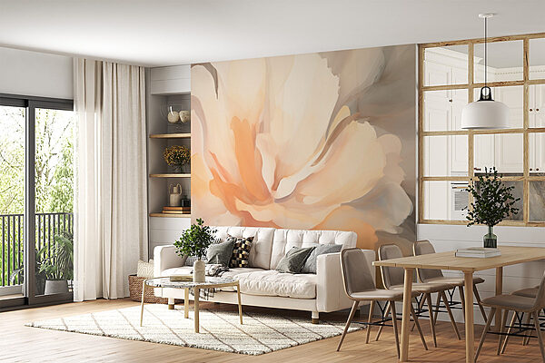 Nuanțe delicate într-o frumusețe florală delicată Fototapet Nuanțe delicate într-o frumusețe florală delicată