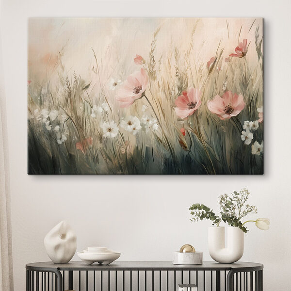 Pictura de flori într-un câmp Tablouri Pictura de flori într-un câmp