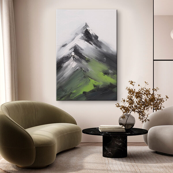 Pictura unui vârf de munte Tablouri Pictura unui vârf de munte