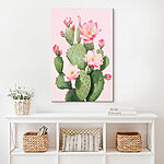 Tablouri Cactus cu flori roz