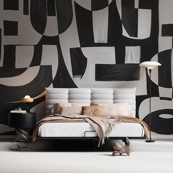 Fototapet Artă alb-negru