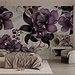 Fototapet Aranjament floral violet elegant expus