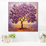 Tablouri Pictura unui copac cu frunze violet