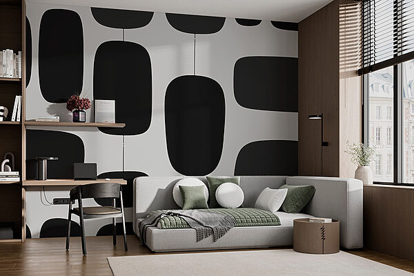 Fototapet Model alb-negru