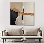 Tablouri Perete alb-negru cu o bandă maro