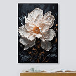 Tablouri Floare albă cu centru galben