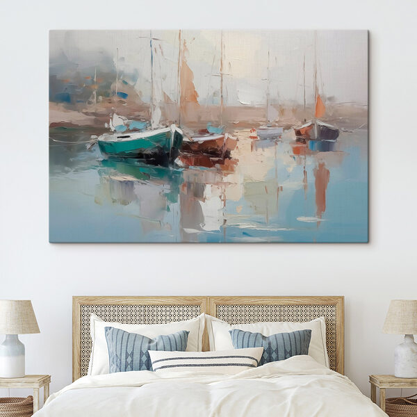 Tablouri Pictura de bărci într-un port (SKU: s42743) Tablouri Tablouri Pictura de bărci într-un port (SKU: s42743)