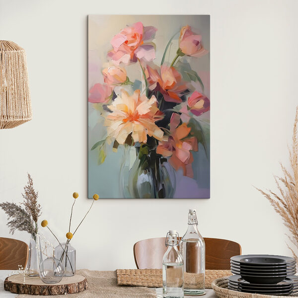 Pictura de flori într-o vază Tablouri Pictura de flori într-o vază
