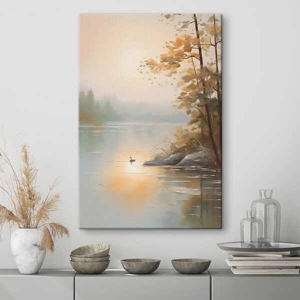 Tablouri Rață pe un lac (SKU: s42757) Tablouri Tablouri Rață pe un lac (SKU: s42757)