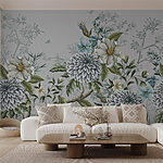 Fototapet Design floral elegant cu tonuri atenuate