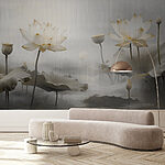 Fototapet Lotus senin în ape liniștite