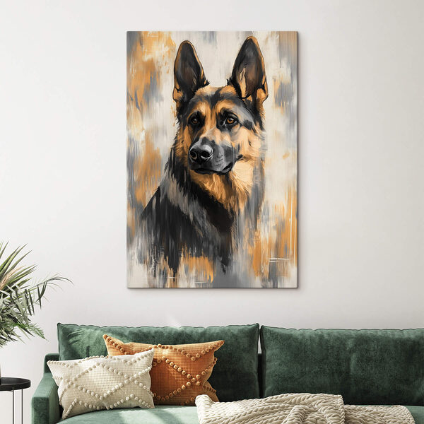 Pictura unui câine Tablouri Pictura unui câine