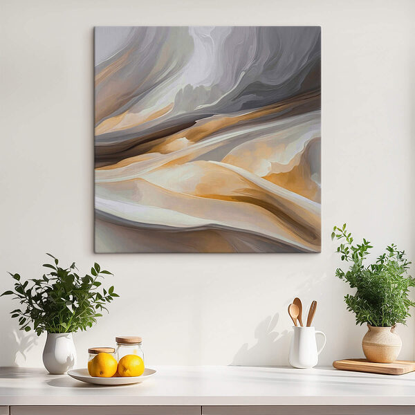 Tablouri Valuri abstracte de tonuri de pământ moi (SKU: s42704) Tablouri Tablouri Valuri abstracte de tonuri de pământ moi (SKU: s42704)