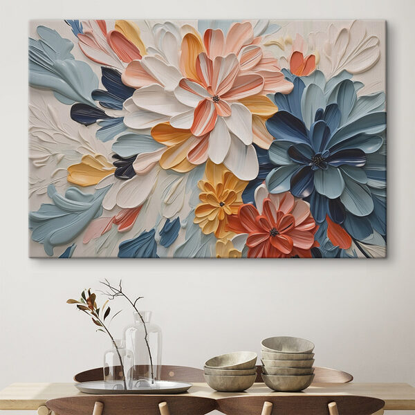 Artă florală vibrantă în nuanțe blânde Tablouri Artă florală vibrantă în nuanțe blânde