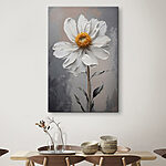 Tablouri Floare albă cu un centru galben