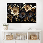 Tablouri Canvas prints Elegant floral arrangement on dark background