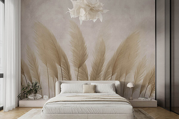 Fototapet Grup de pene albe