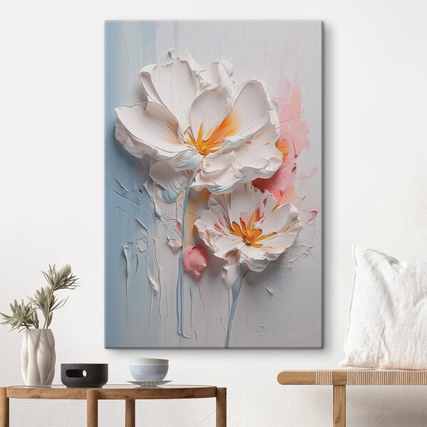 Pictura de flori pe un perete Tablouri Pictura de flori pe un perete