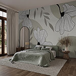 Fototapet Design elegant de artă florală.