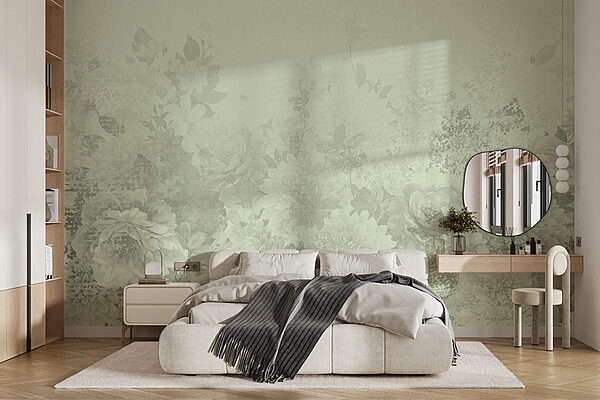 Fototapet Modele florale moi în nuanțe pastelate