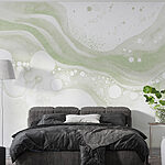 Fototapet Vopsea albă și verde