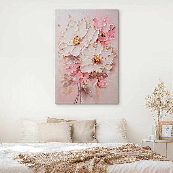 Pictura de flori pe un perete Tablouri Pictura de flori pe un perete