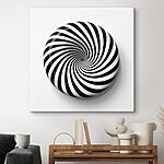 Tablouri Obiect spiralat alb-negru