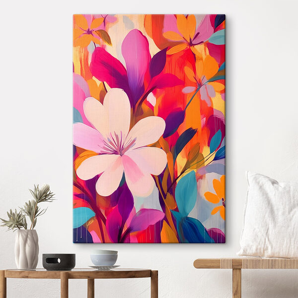 Pictura de flori și frunze Tablouri Pictura de flori și frunze