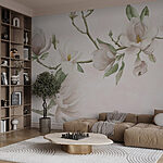 Fototapet Flori delicate în nuanțe moi