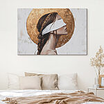 Tablouri Pictura unei femei cu o bandă la ochi