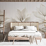 Fototapet Design floral elegant cu linii fluide