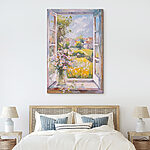 Tablouri Pictura unei ferestre cu flori în ea