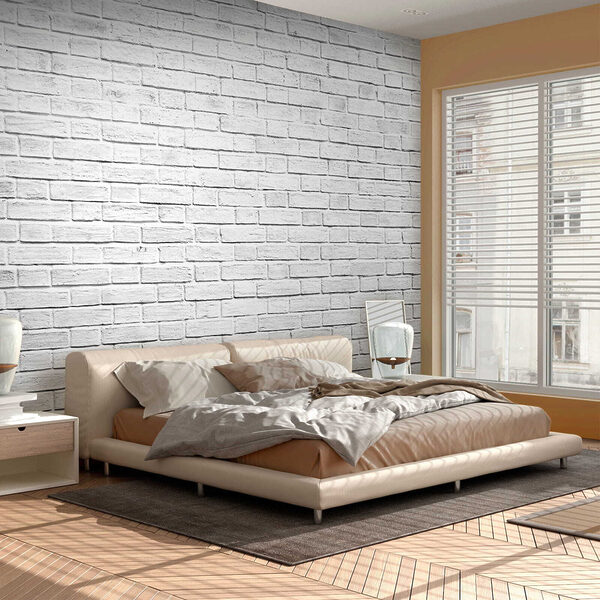Fototapet Fototapet Alb cărămidă perete model textura (SKU: u54004)