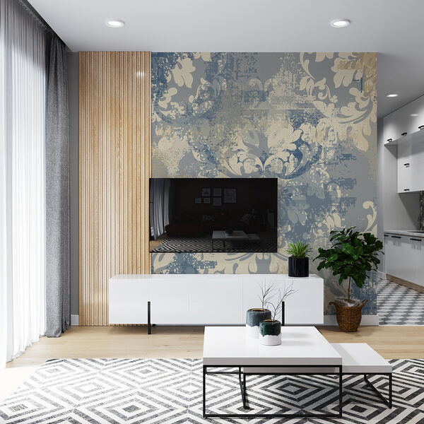 Fototapet Design model floral abstract vintage