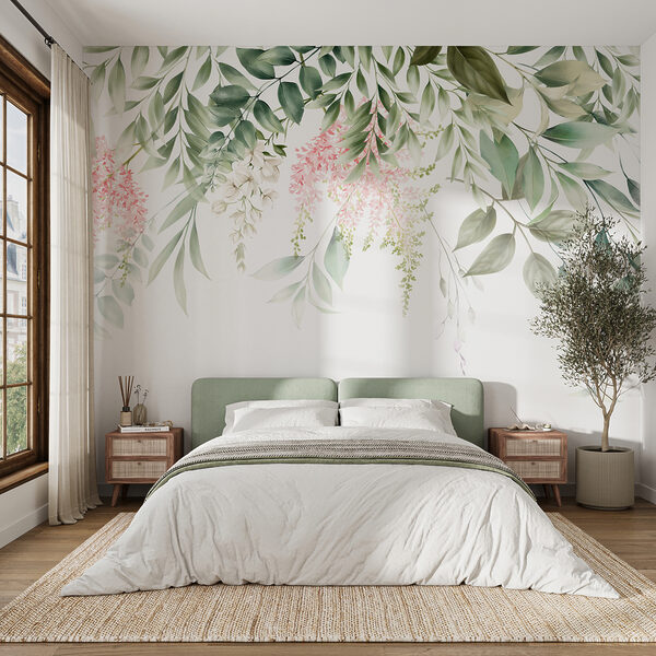 Fototapet Design floral elegant cu nuanțe pastelate