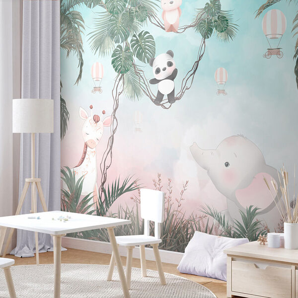 Fototapet Desen animat al unui panda