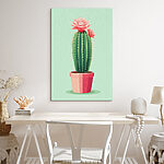 Tablouri Cactus cu o floare în el