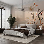 Fototapet Pictura de flori într-un deșert