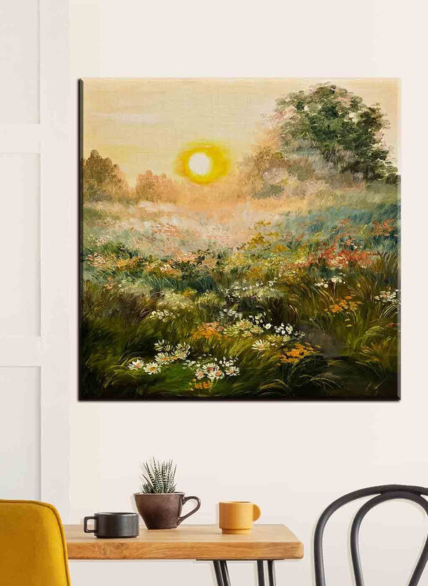 Pictura unui câmp de flori Tablouri Pictura unui câmp de flori