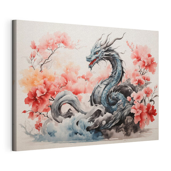 Pictura unui dragon Tablou pe pânză Pictura unui dragon