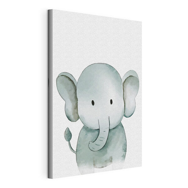 Desen animat al unui elefant Tablou pe pânză Desen animat al unui elefant