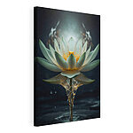 Tablou pe pânză Lotus radiant ieșind din apă