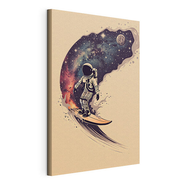 Tablou pe pânză Desenul unui astronaut
